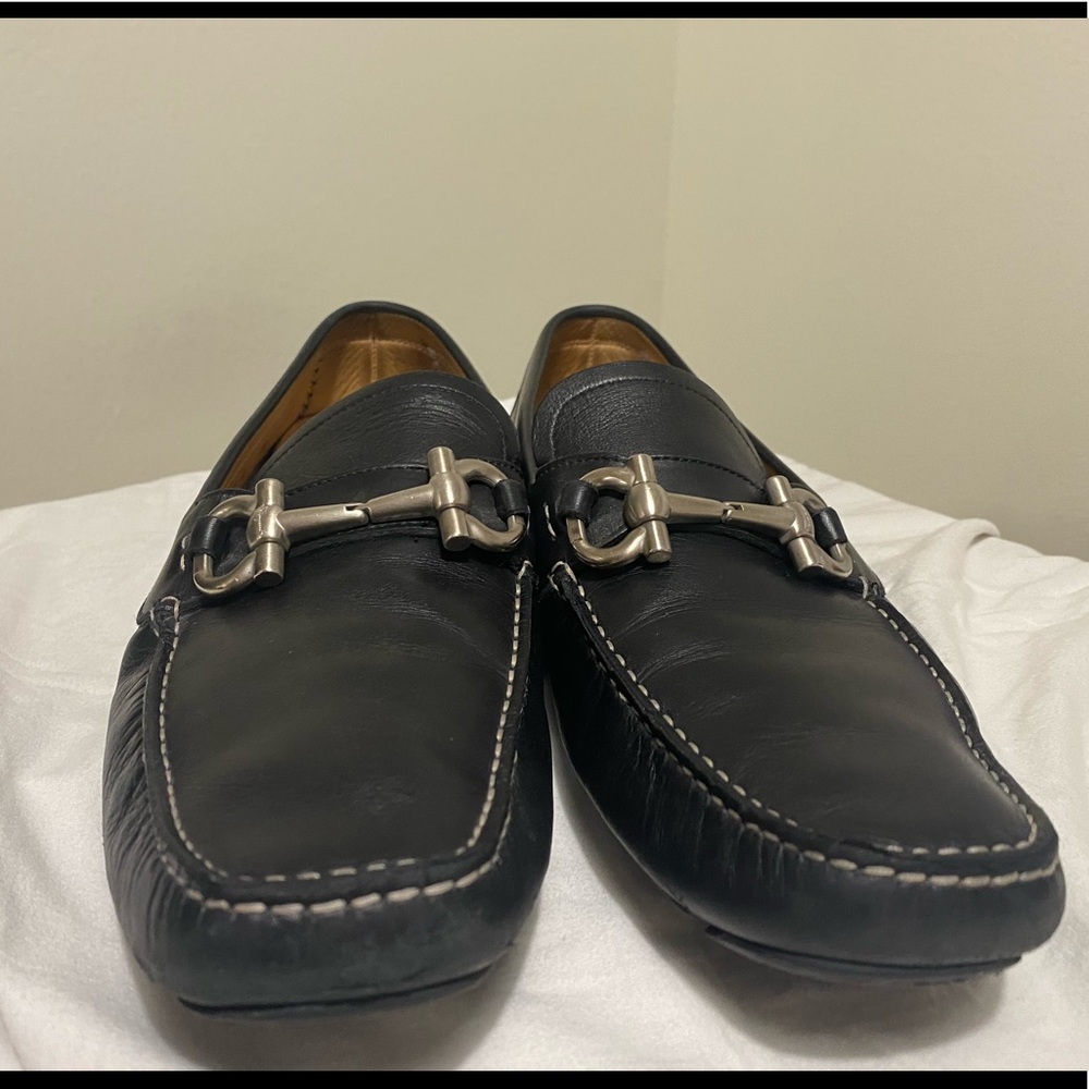 Salvatore Ferragamo Black men’s leather loafer